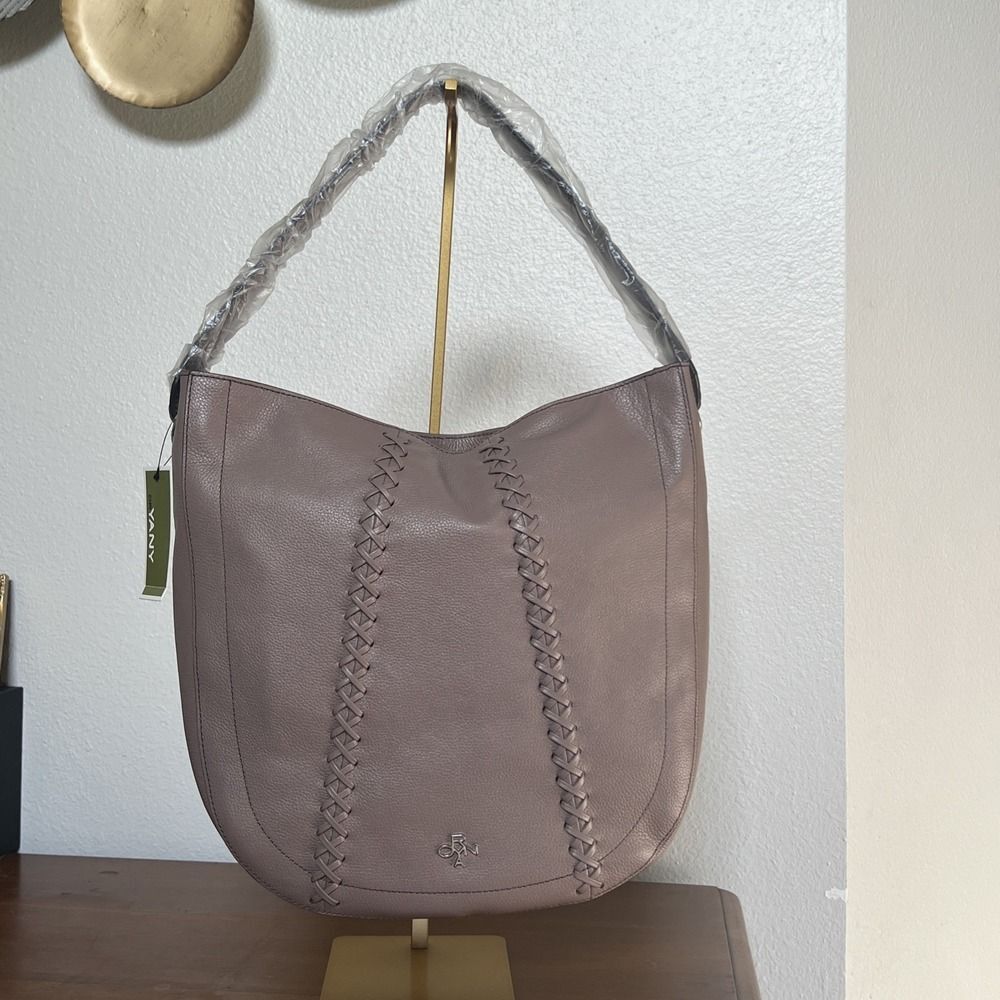 orYANY Large Chelsea Leather Hobo Bag - Mocha NWT